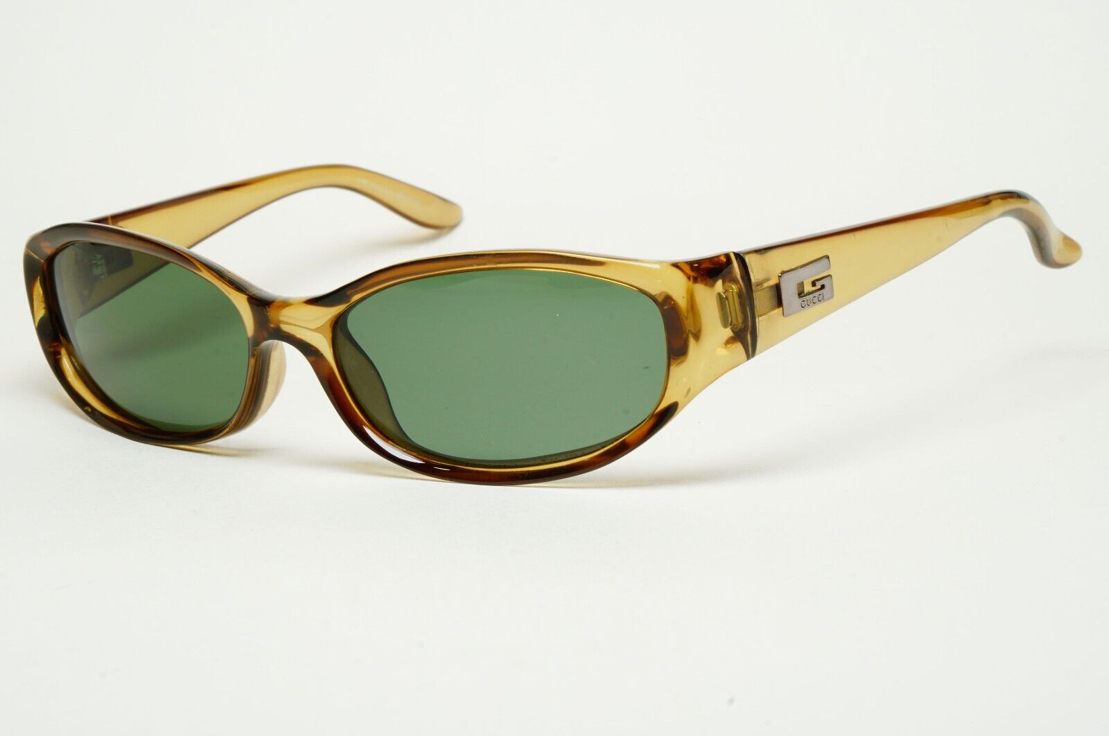 Gucci Sunglasses 1998 Vintage Honey Transparent Brown Green GG 2456/S K02 290125