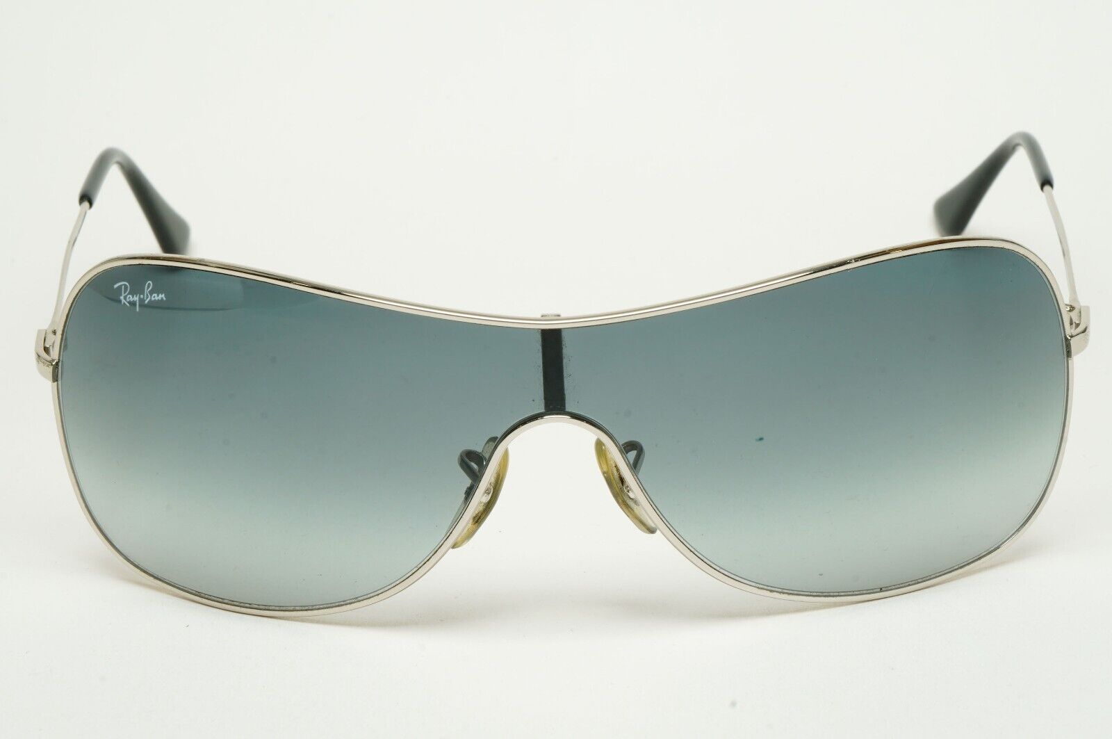 Ray-Ban Sunglasses 2005 Vintage Shield Grey Silver RB 3211 003/8G Small 310125