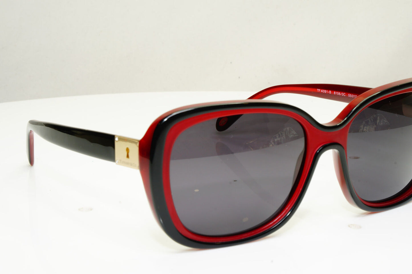 Authentic Tiffany & Co Womens Sunglasses Black Gold Locks TF 4091 8156/3C 30361