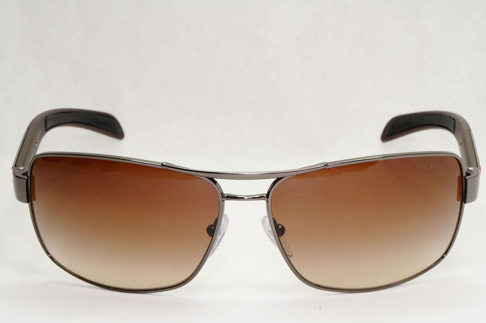 Prada Sunglasses Brown Gradient Wrap Navigator Square PS54IS SPS 54I 5AV-6S1