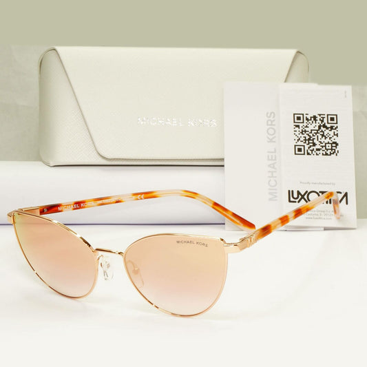 Michael Kors Womens Mirror Rose Gold Metal Sunglasses MK 1052 Arrowhead 11086F