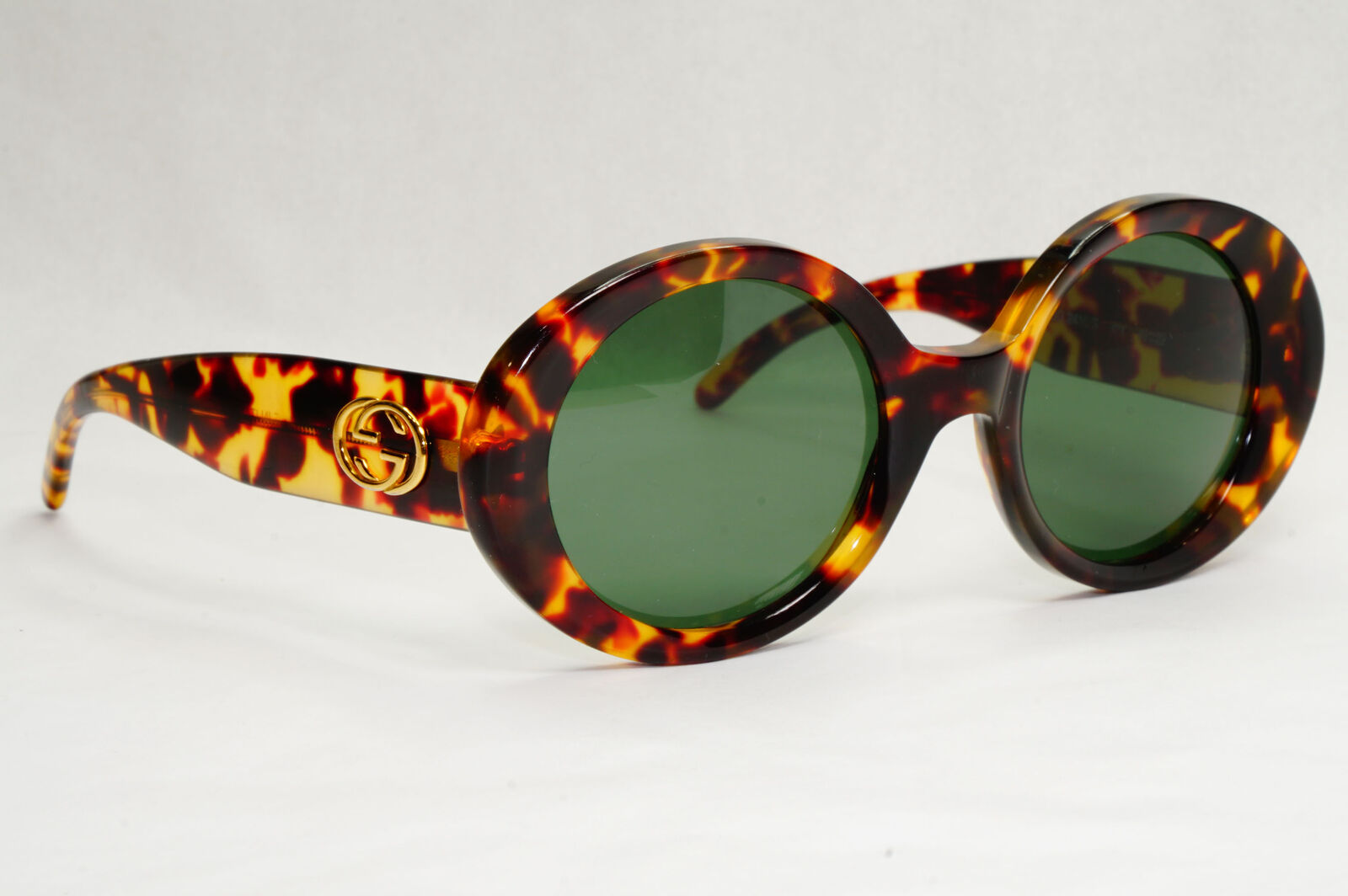 Gucci Sunglasses 2005 Vintage Round Brown Green Tortoise GG 2410/S 02Y 140124