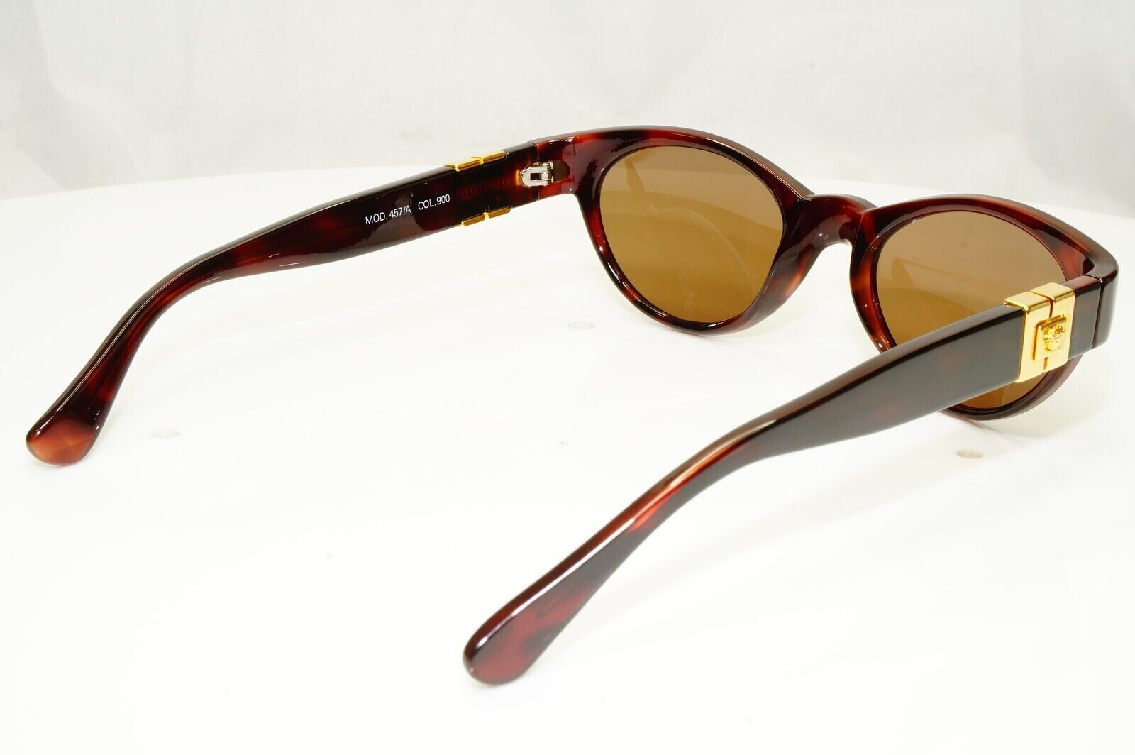 Gianni Versace 1996 Unisex Vintage Gold Medusa Sunglasses MOD 457/A COL 900