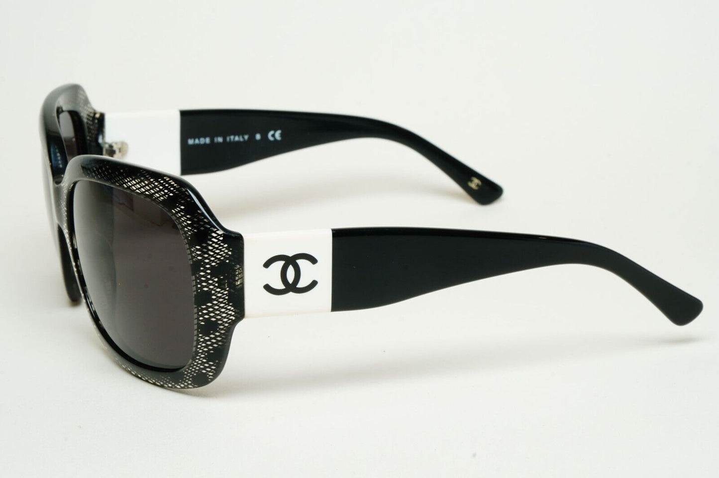 Chanel Sunglasses 2010 Vintage Black Lace Square White CC 5146 c.1125/3C 120125