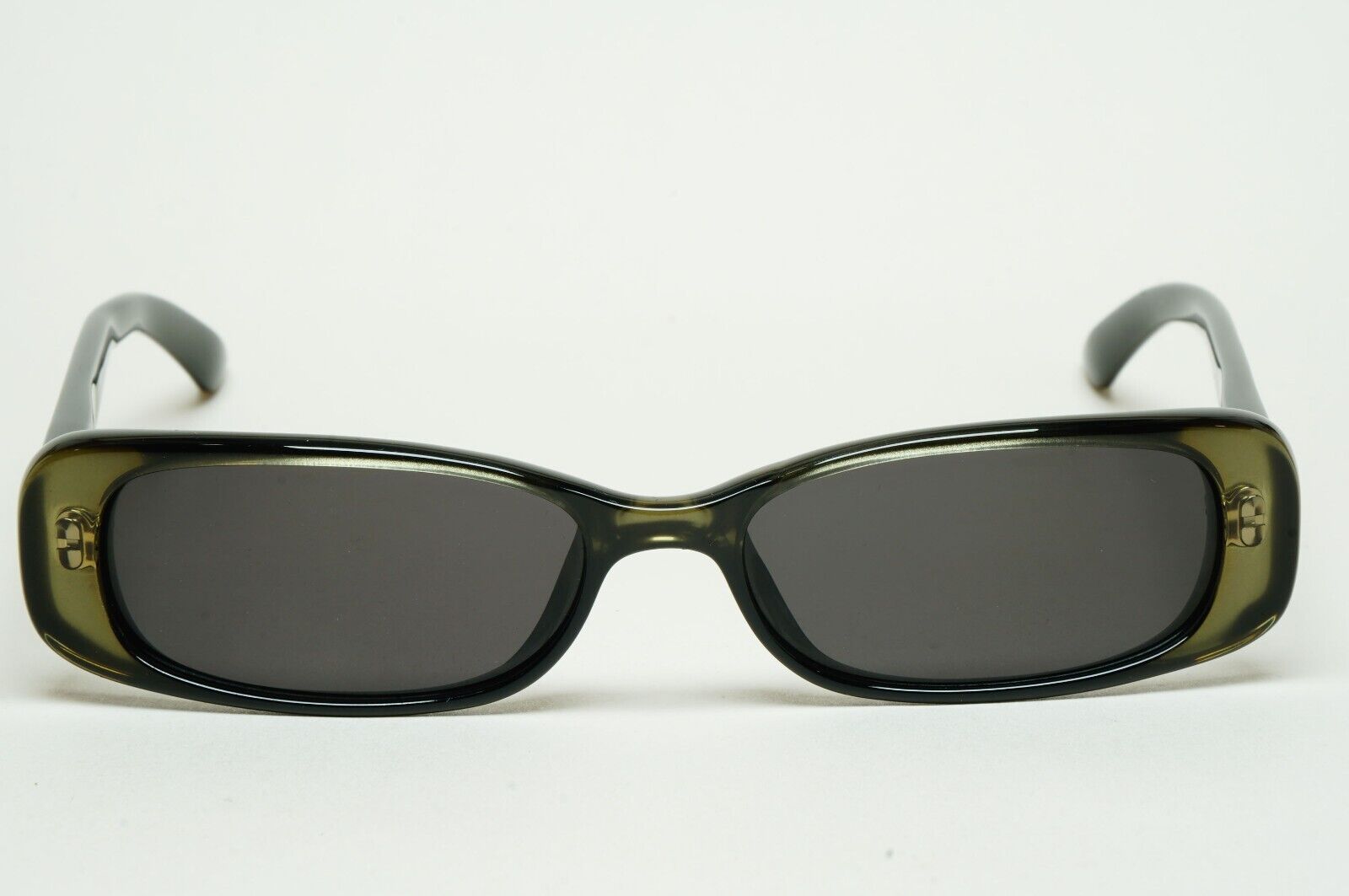 Gucci Sunglasses 1998 Vintage Green Black Rectangle Small GG 2443/S 4YB 050225