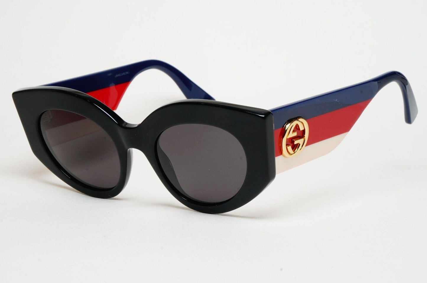 Gucci Sunglasses 2018 Square Black Oversized Large Blue Red GG0275S 001 290125