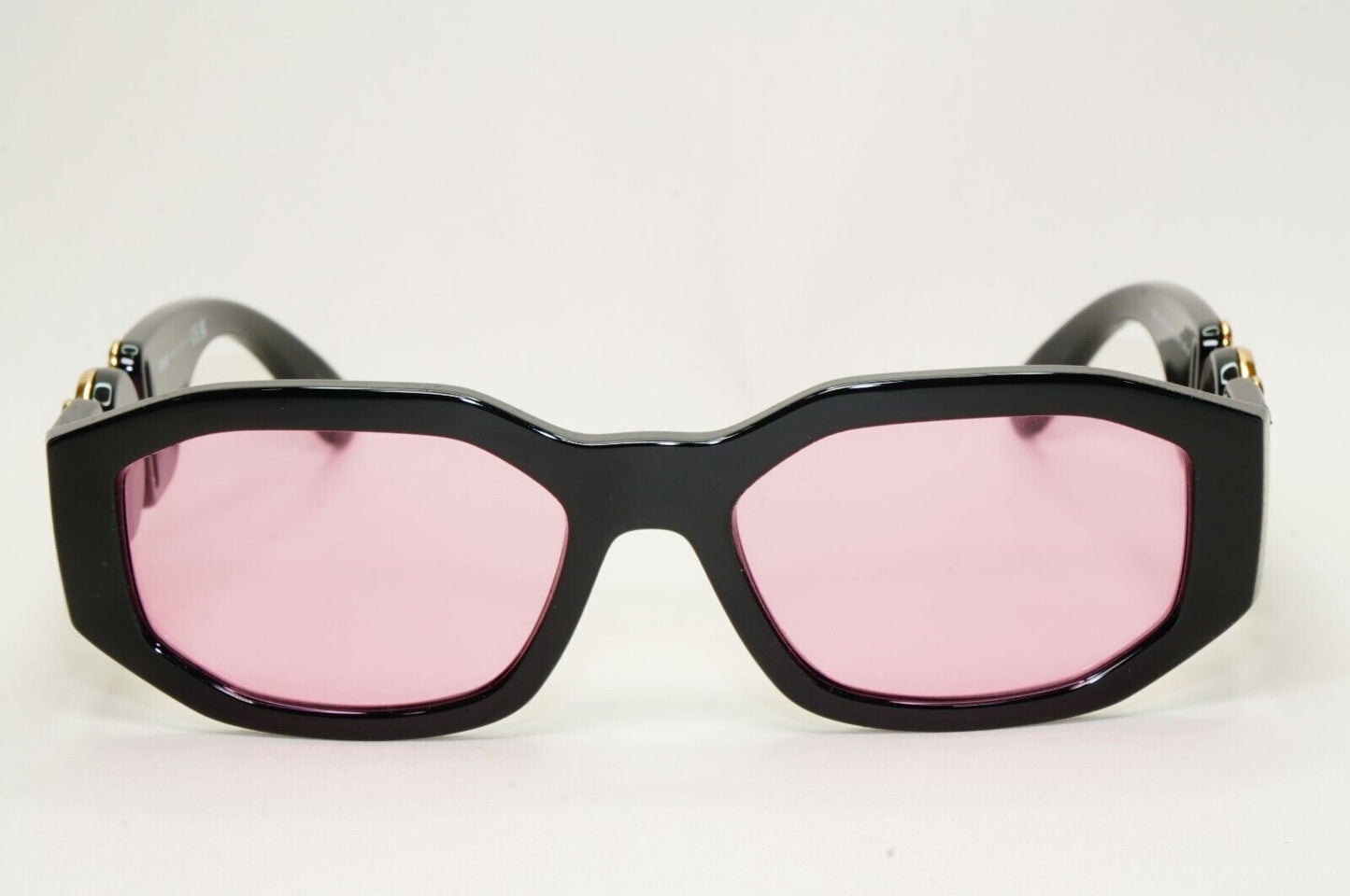 Versace Sunglasses Black Gold Pink Gold Medusa Biggie MOD VE 4361 GB1/84 53mm