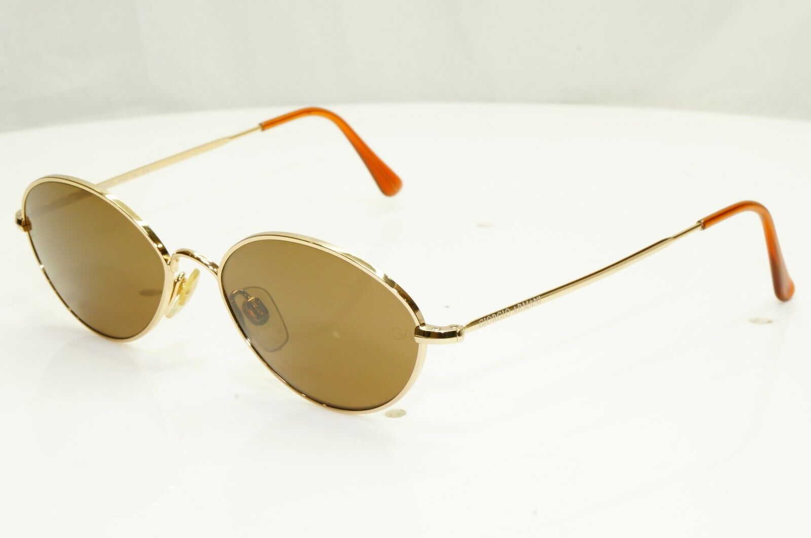 Authentic Giorgio Armani 1997 Vintage Sunglasses Metal Gold Mens Womens 221 743