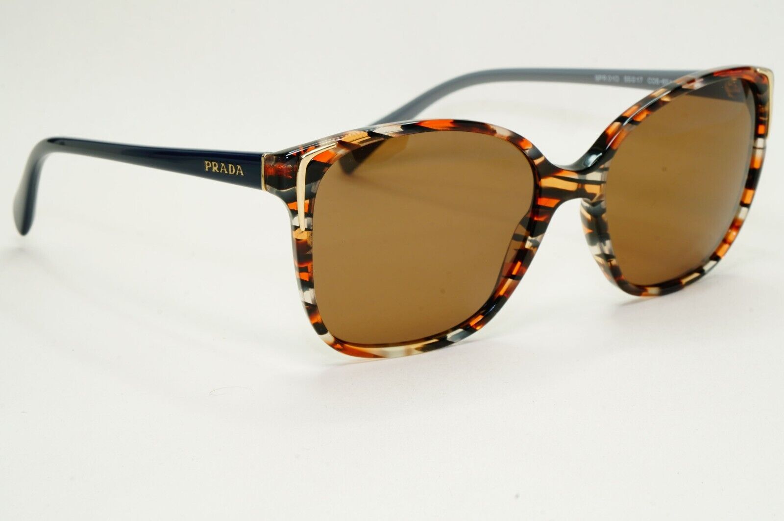 Prada Sunglasses 2017 Square Brown Blue Marble PR01OS SPR 01O CO5-6S1 280924