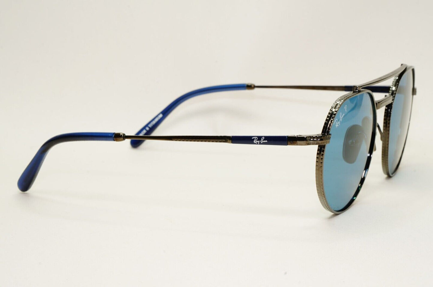 Ray-Ban Sunglasses Jack II Titanium Polarized Gunmetal Blue RB 8265 3142/S2 53mm