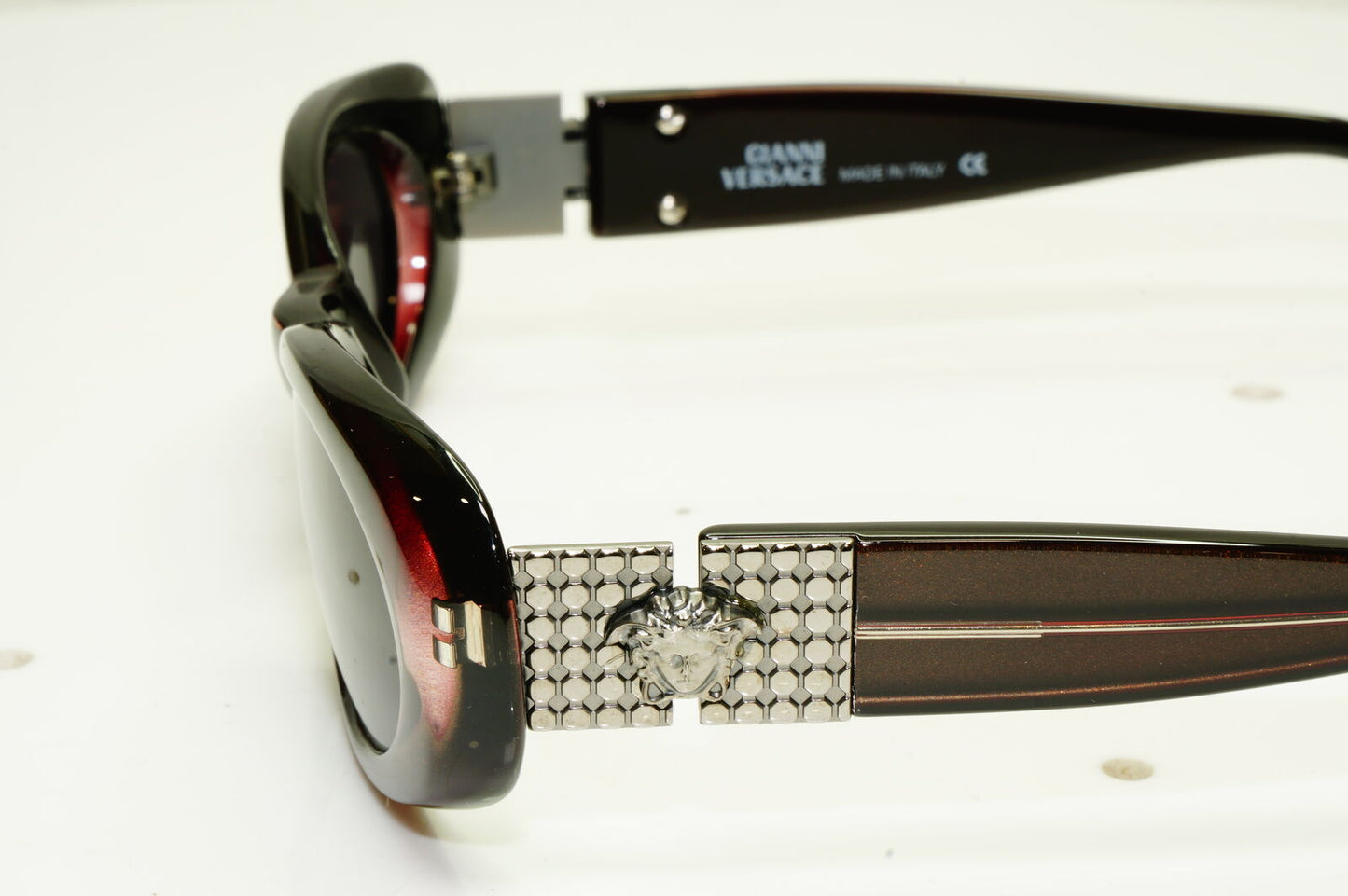 Gianni Versace 1996 Womens Vintage Medusa Sunglasses Brown MOD 248/M COL 348
