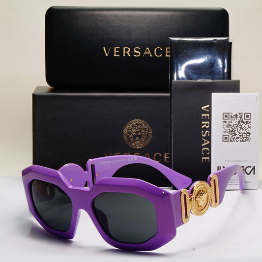 Versace Sunglasses Oversized Medisa Lilac Purple Grey MOD VE 4424U 5366/87 56mm