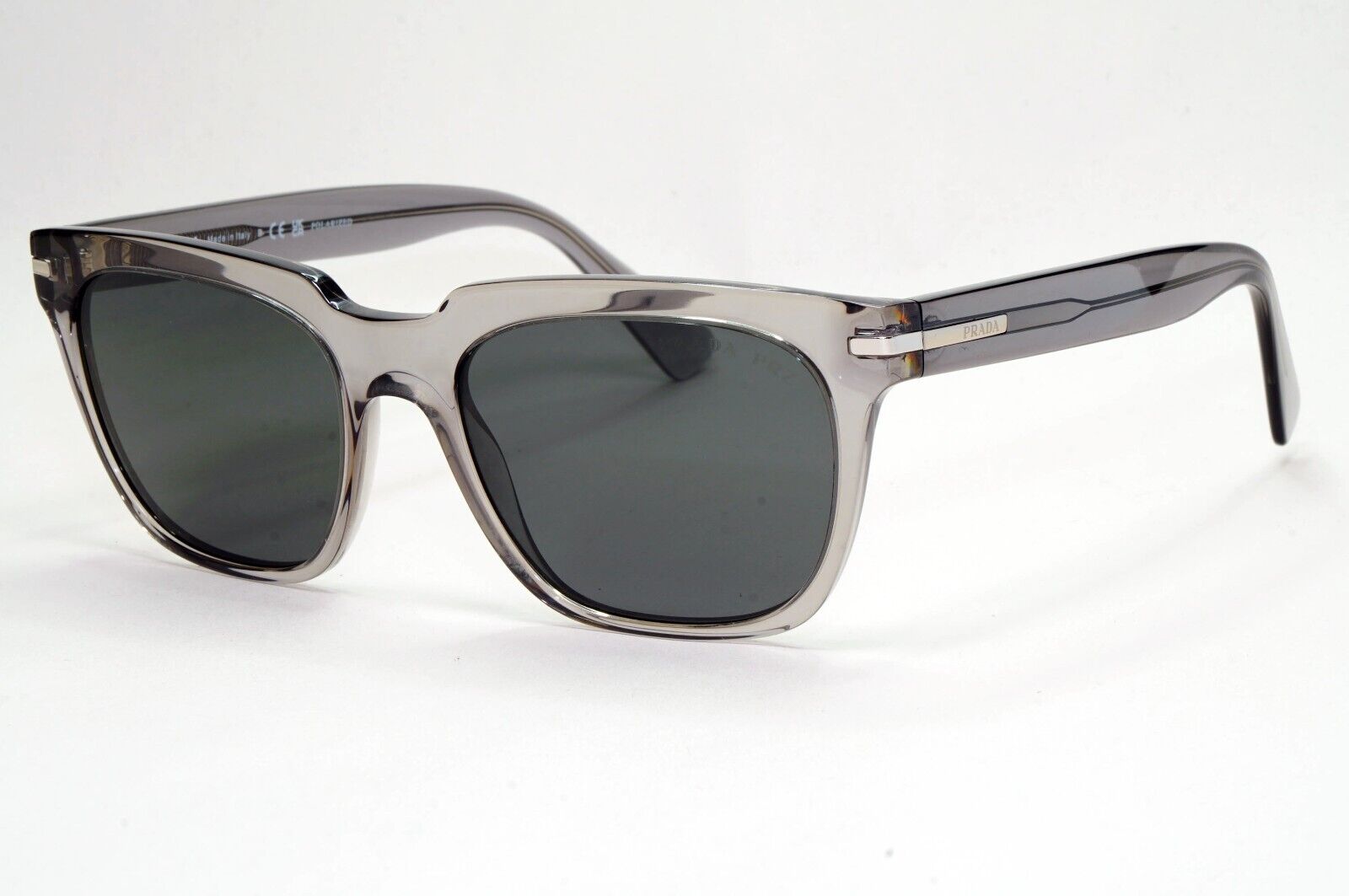 Prada Sunglasses Glass Polarized Transparent Grey PR04YS SPR 04Y 08U-08G 141024
