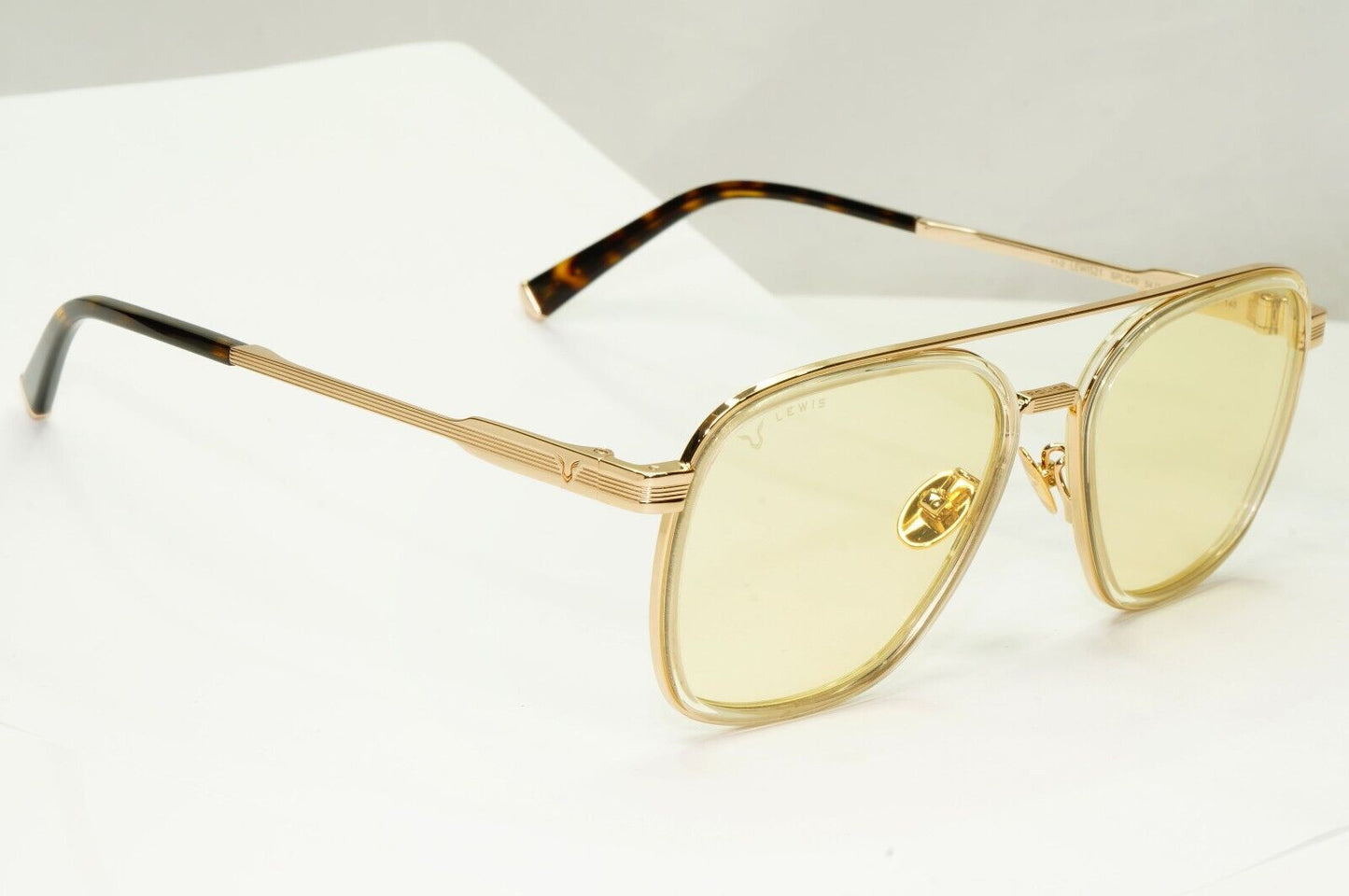 Police Lewis Hamilton F1 Sunglasses Gold Pilot Mirror Metal SPL C49 COL 846F