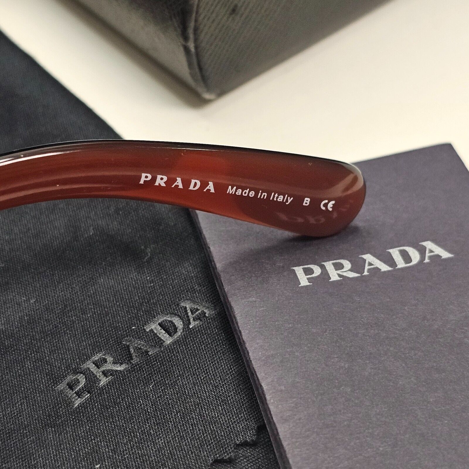 Prada Sunglasses Swirl Baroque Square Brown Black PR27OS SPR 27O OAY-6P1 120824