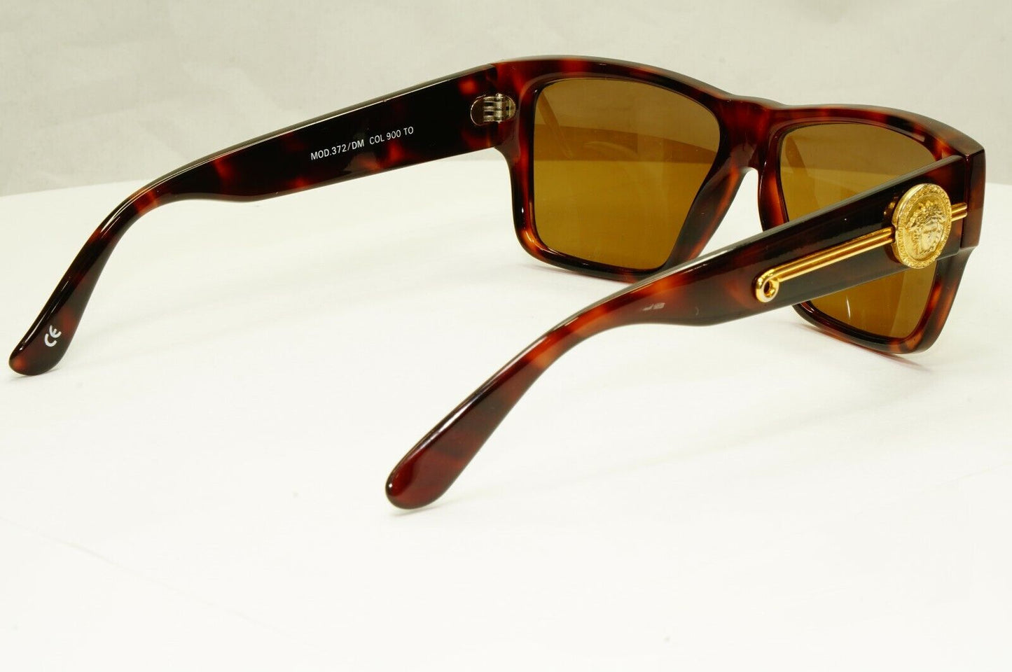Gianni Versace 1993 Vintage Gold Sunglasses Medusa MOD 372 /DM COL 900 TO Biggie