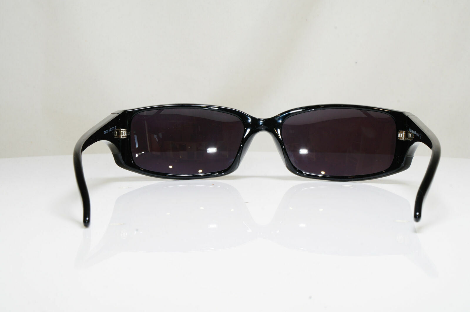 Authentic DOLCE & GABBANA Vintage Sunglasses Black Rectangle D&G 2201 B5 26535