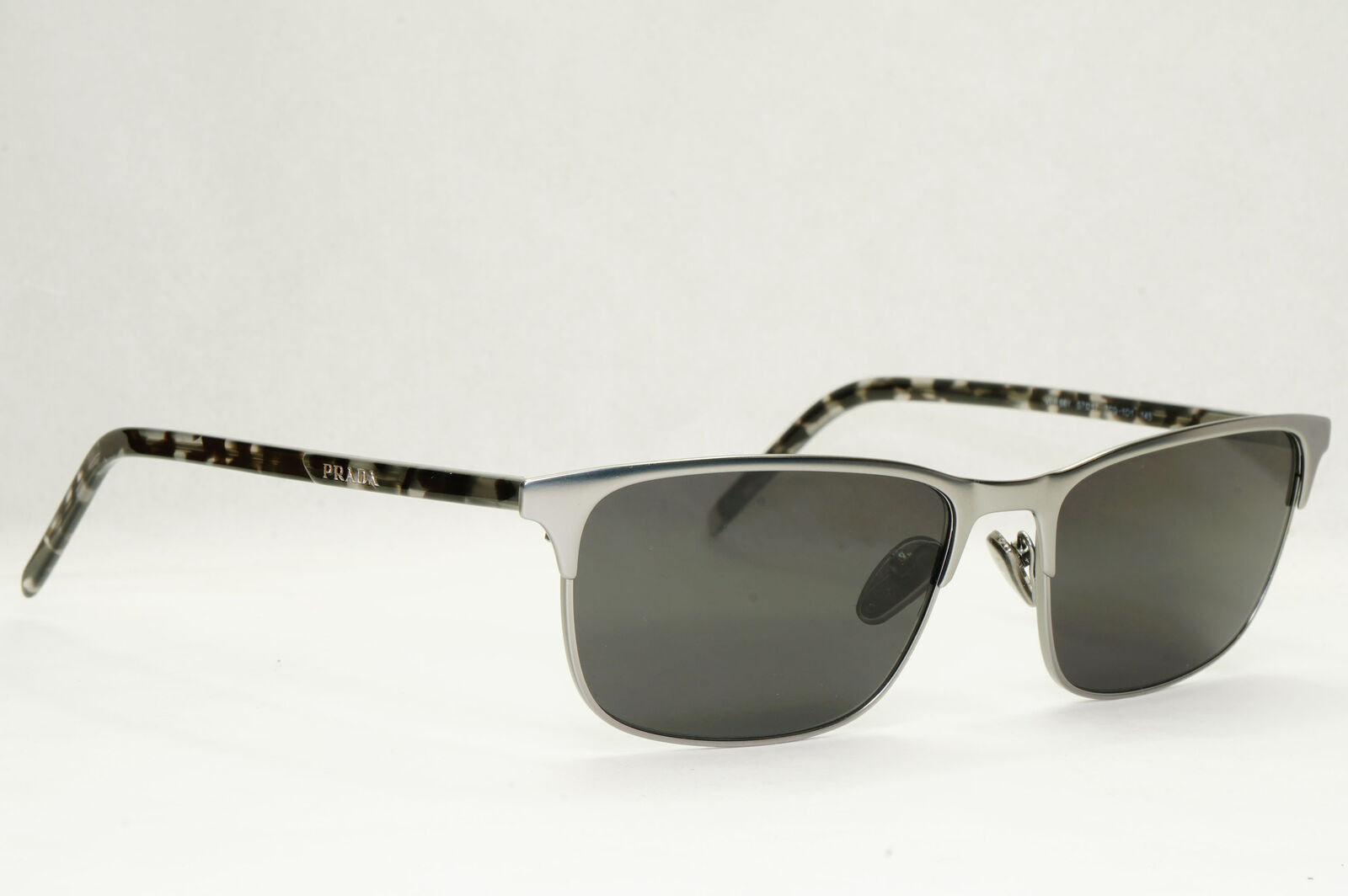 Prada Sunglasses Black Gunmetal Grey Havana PR66YV VPR 66Y 7CQ-1O1 57mm