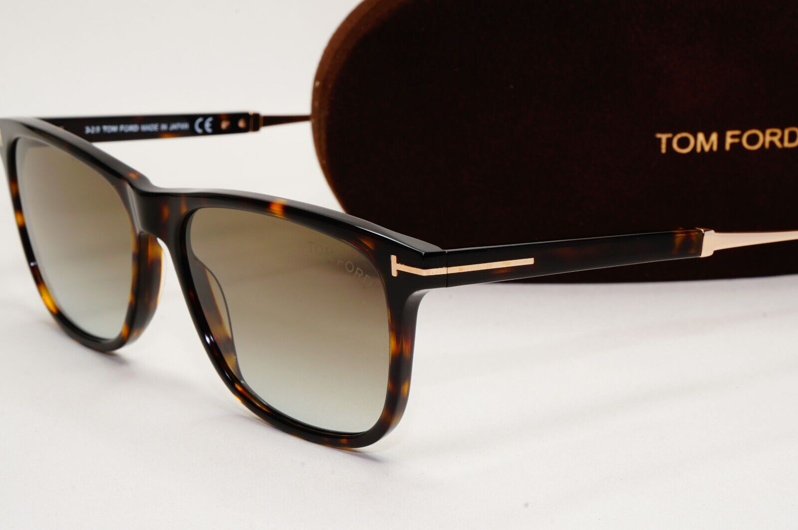 Tom Ford Sunglasses Caleb Titanium Brown Gold Japan FT0813 TF 813 52G 55mm