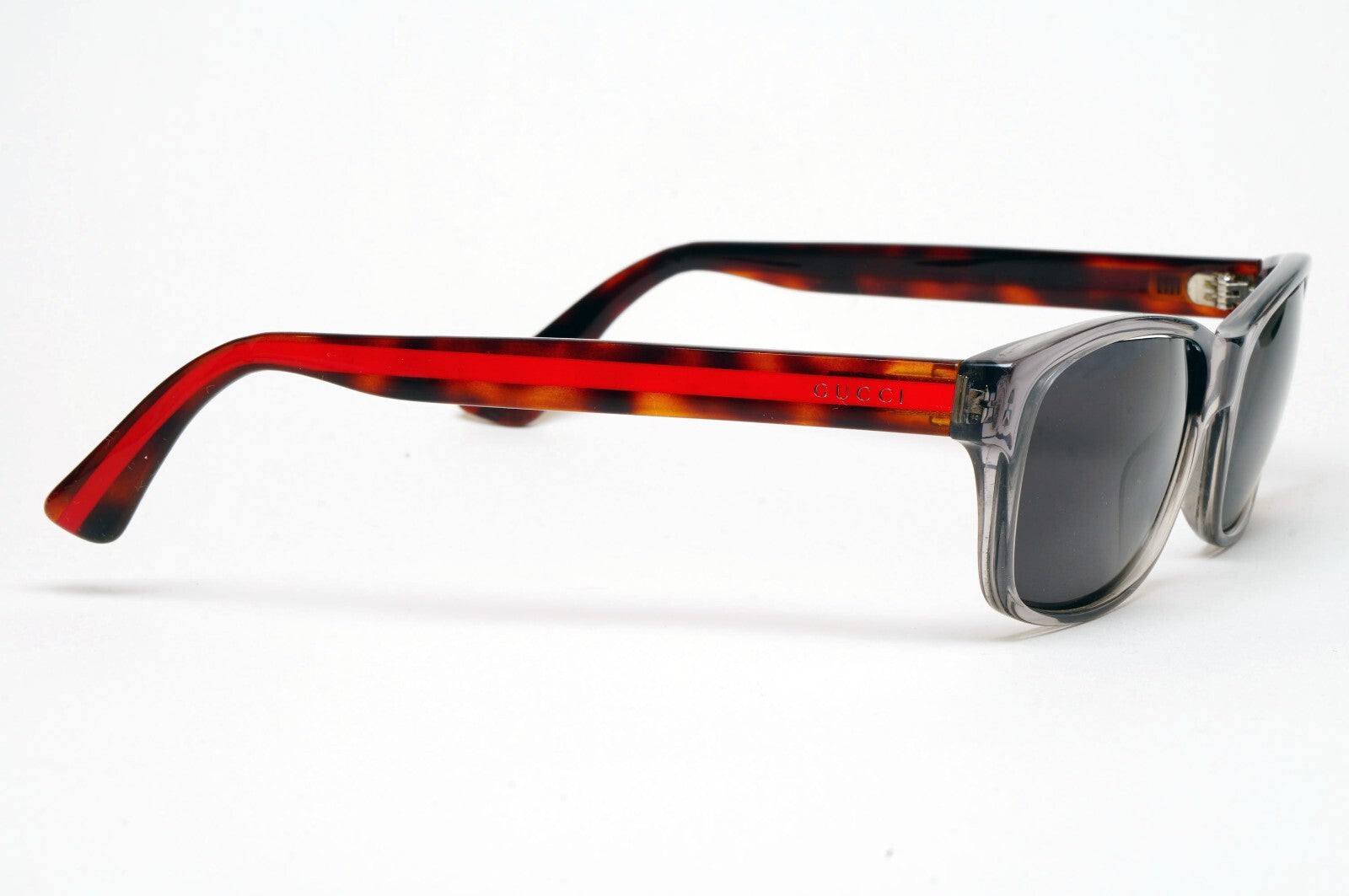 Gucci Sunglasses 2017 Grey Black Brown Red Square GG0006O 008 55mm 100325