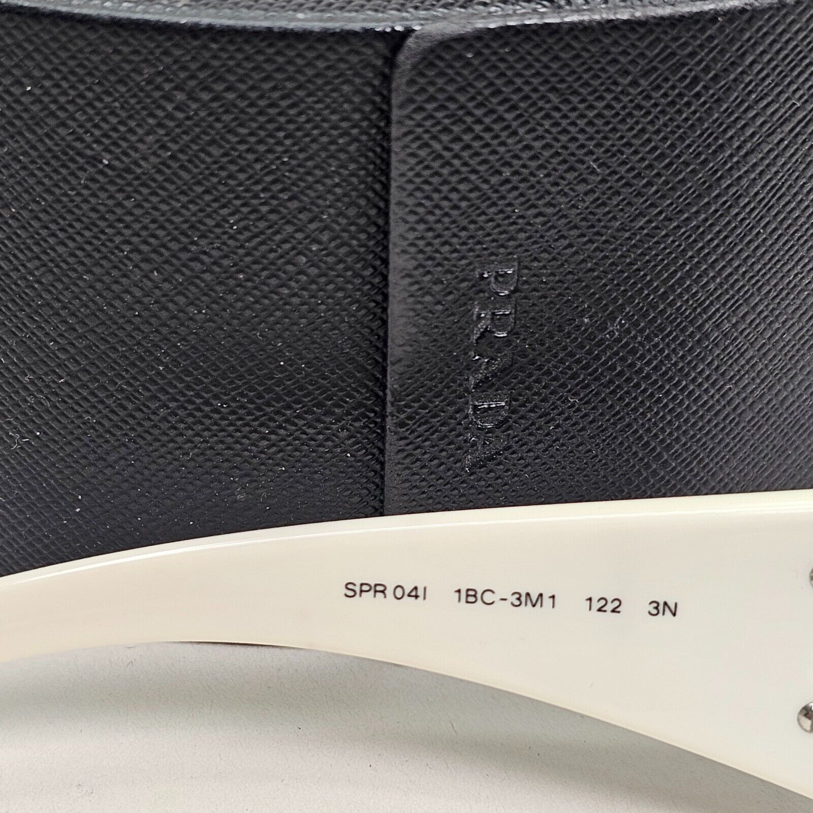 Prada Sunglasses 2007 Vintage White Grey Shield PR04IS SPR 04I 1BC-3M1 081024