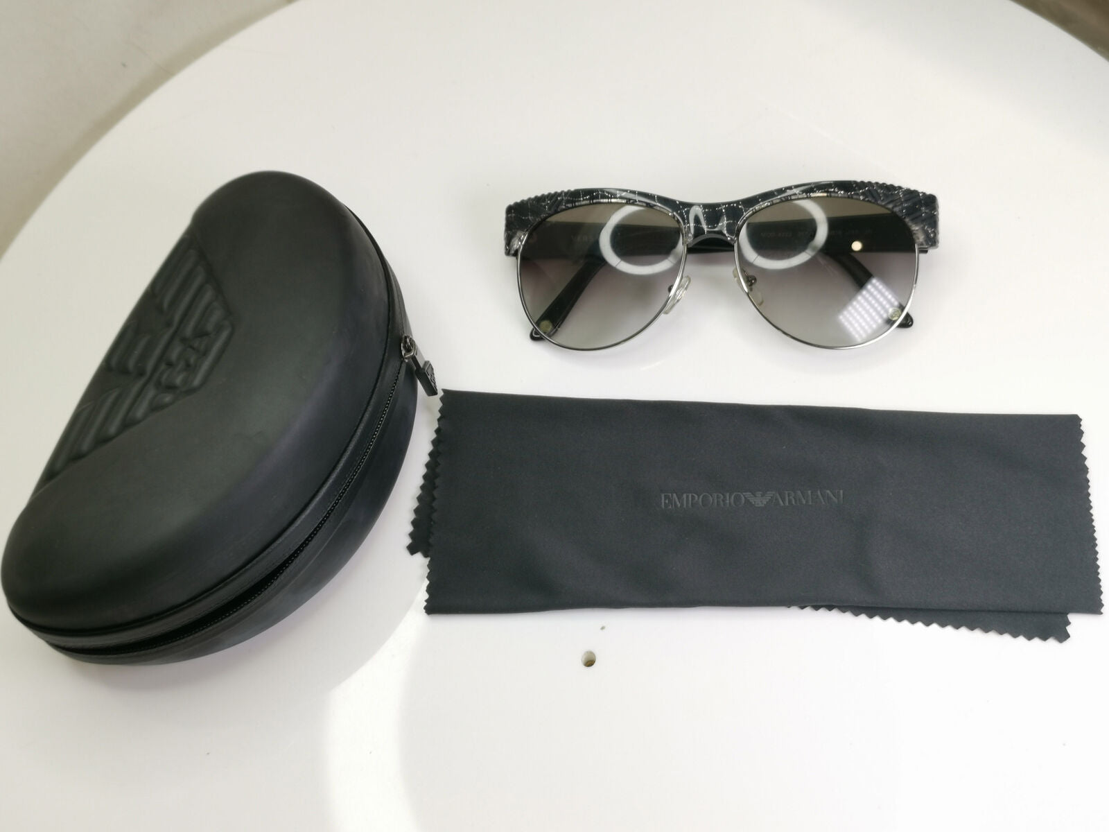 Authentic VERSACE Womens Vintage Sunglasses Black Square 4222 957/11 231021