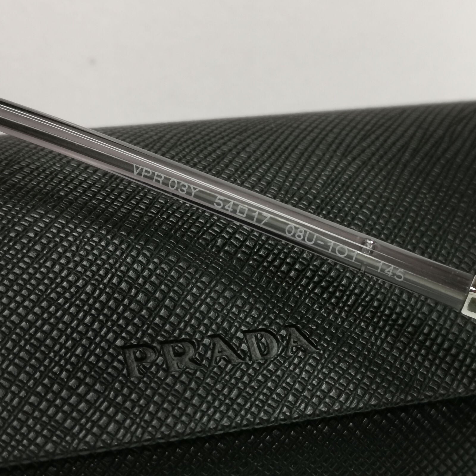Prada Sunglasses Transparent Grey Crystal Black PR03YV VPR 03Y 08U-1O1 54mm