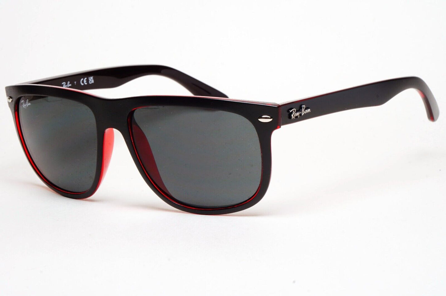 Ray-Ban Sunglasses Boyfriend Black Matte Square 6171/87 56mm