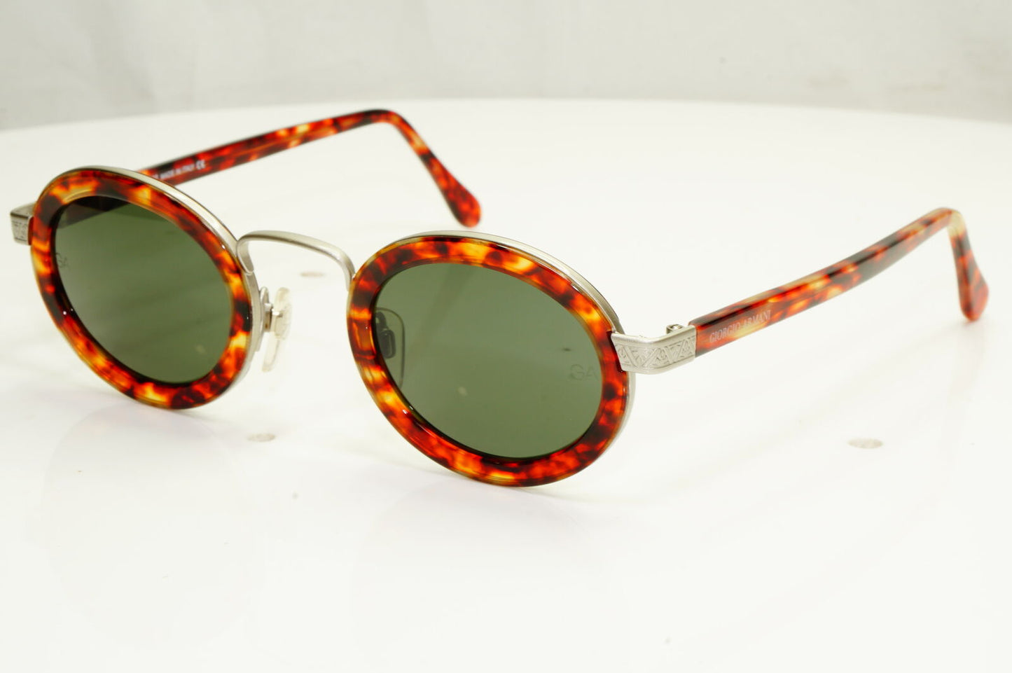 Authentic Giorgio Armani 1997 Vintage Sunglasses Oval Brown Mens Womens 631 891