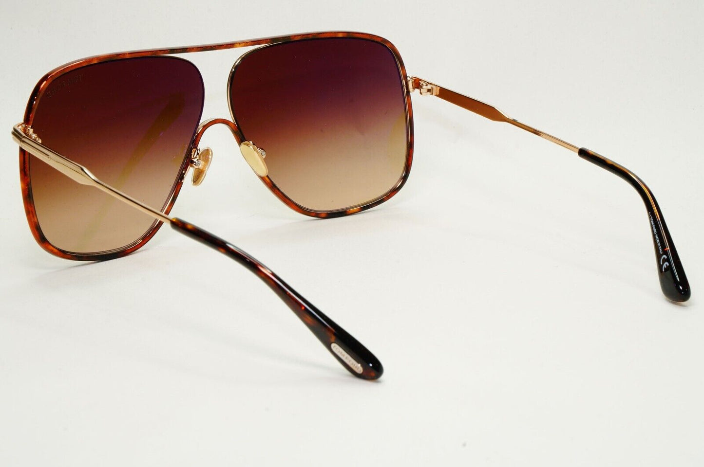 Tom Ford Sunglasses Brady Oversized Brown Gold Gradient Square FT0841 TF 841 28F