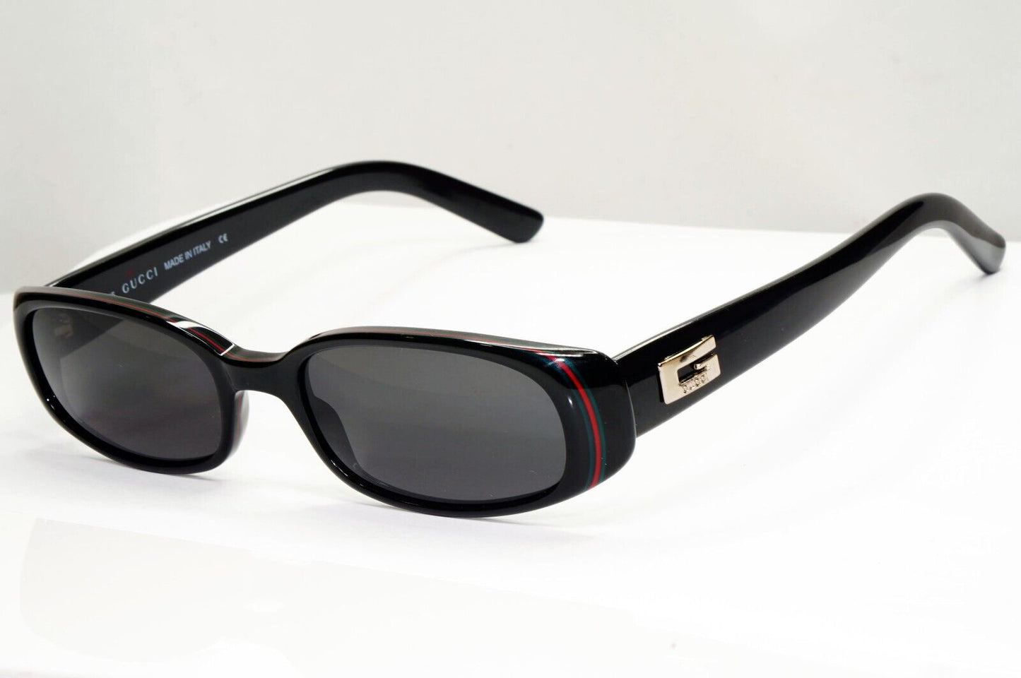 Gucci Sunglasses 1997 Vintage Black Retro Rectangle Small GG 2452/S E5W 210125
