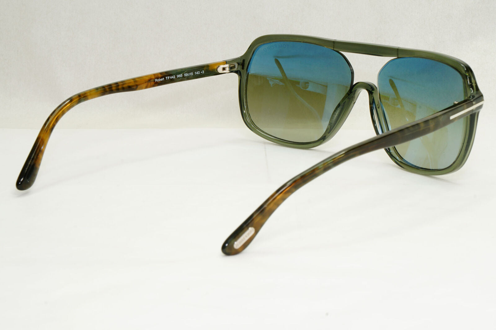 Tom Ford Sunglasses Robert Square Green Gradient Brown FT0442 TF 442  96B 070224
