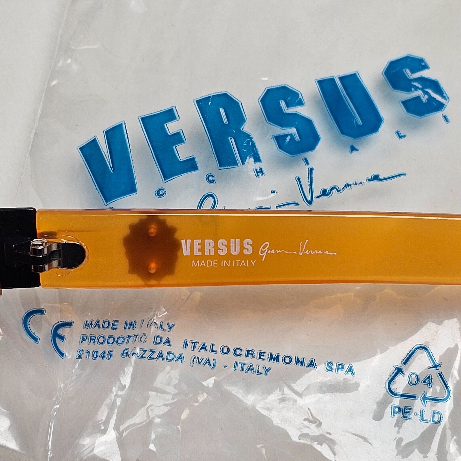 Versus Sunglasses 1996 by Gianni Versace Vintage Honey Amber MOD E29 COL 443