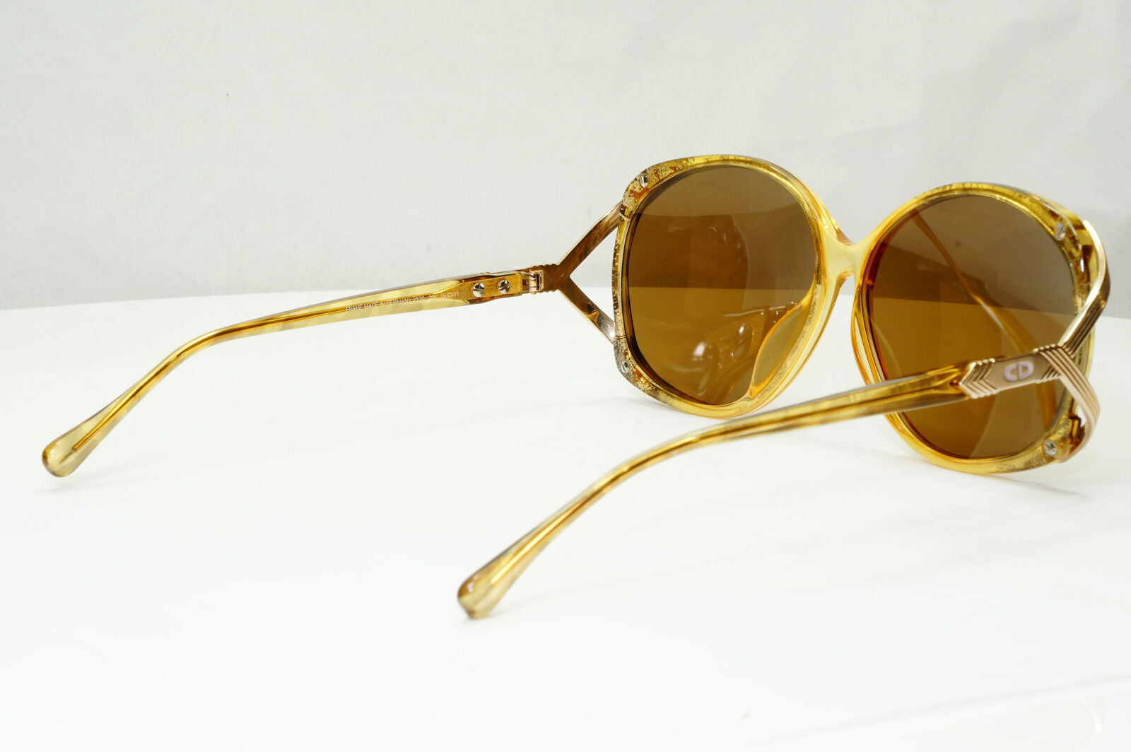 Dior 1990s Vintage Sunglasses Germany Gold Honey Transparent 2520 20 071222