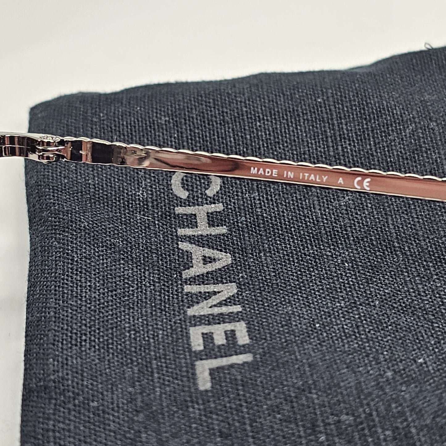 Chanel Sunglasses Silver Grey Gradient Metal Chain 2181-S c.168 56mm Cat 1