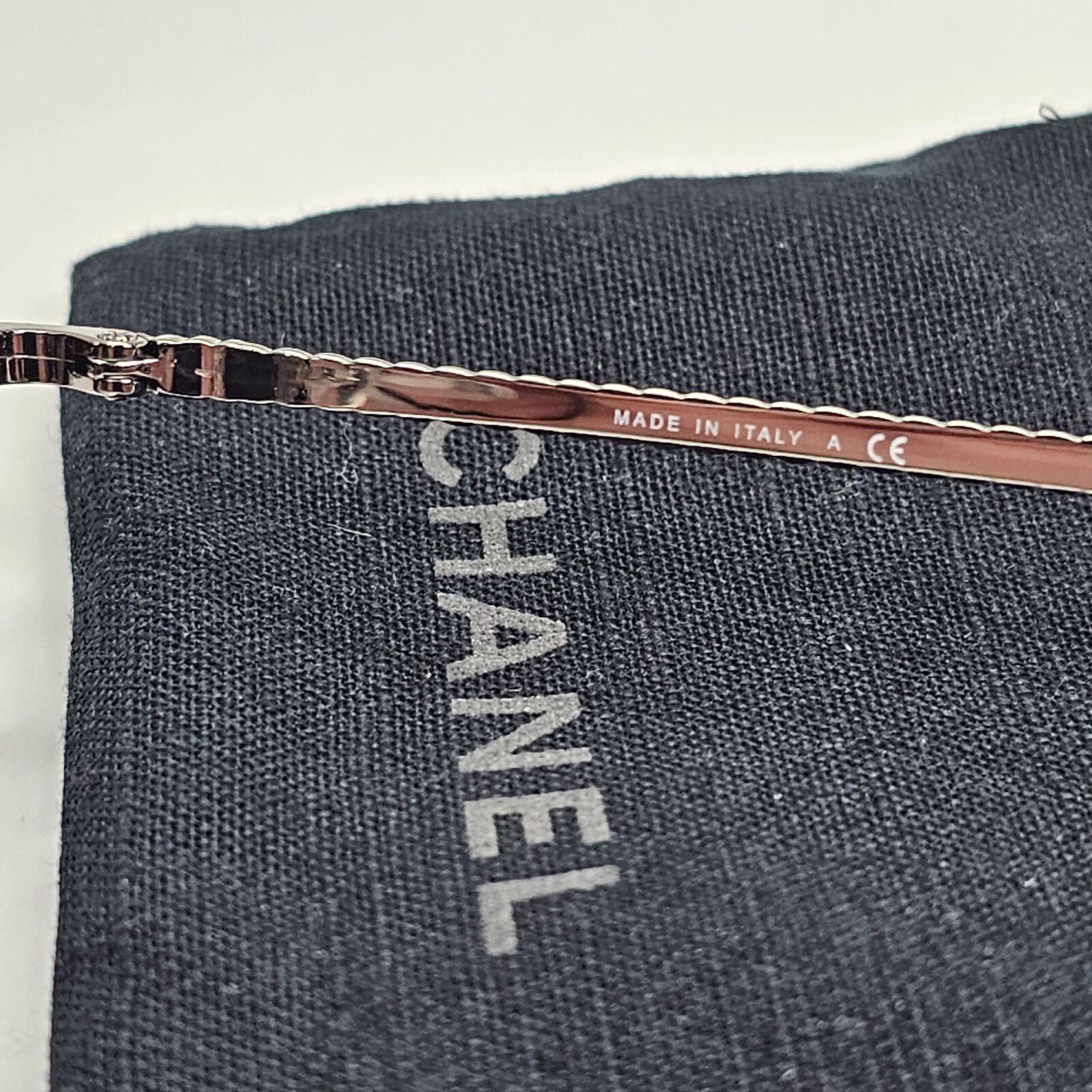 Chanel Sunglasses Silver Grey Gradient Metal Chain 2181-S c.168 56mm Cat 1