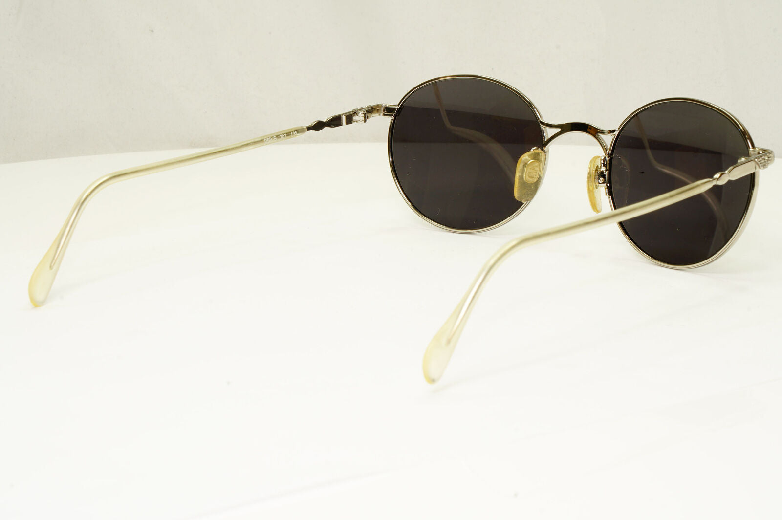 Emporio Armani 1997 Vintage Sunglasses Mens Womens Round Silver Black 059-S 707