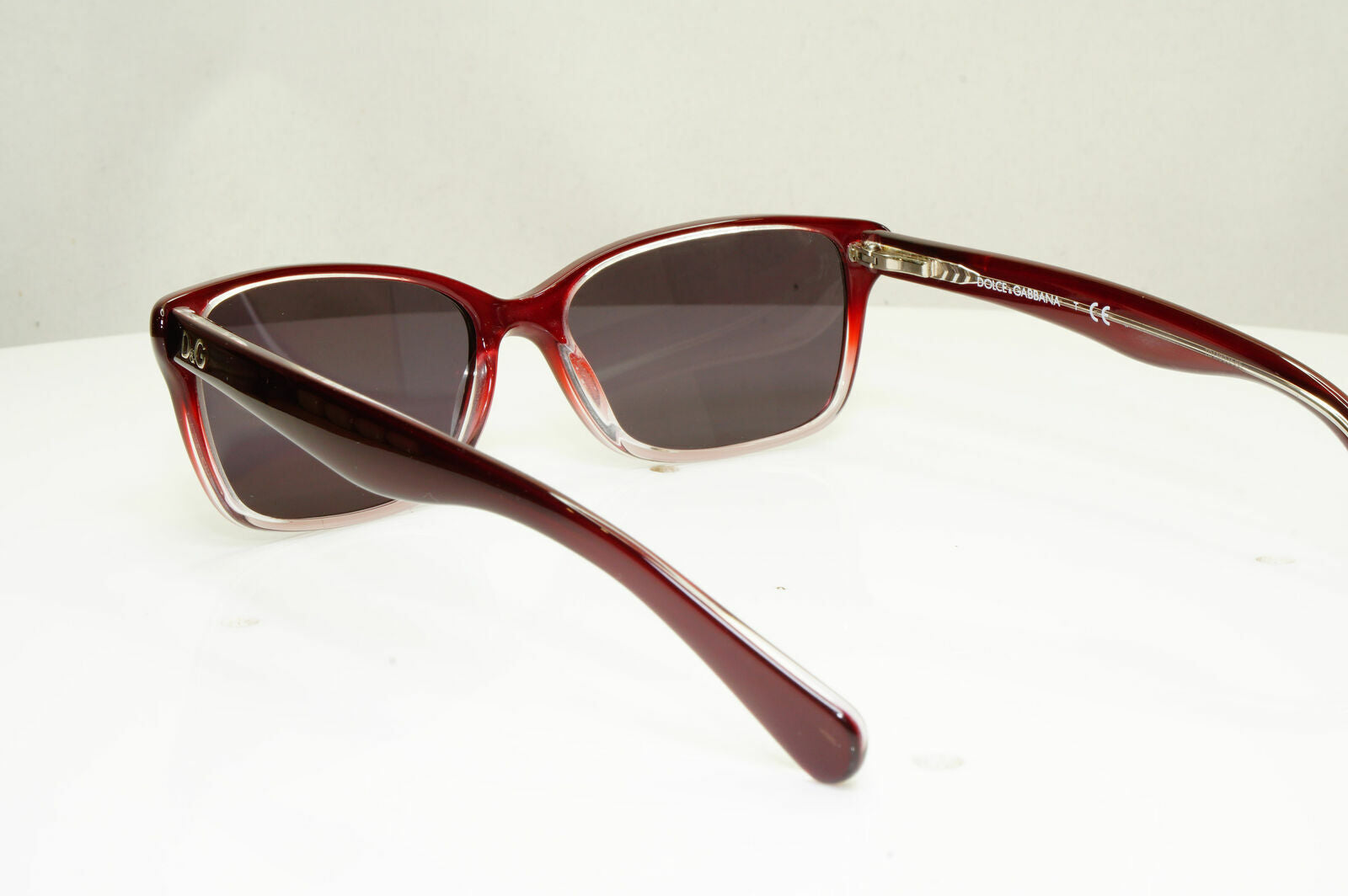 Dolce & Gabbana Burgundy Sunglasses Black Rectangle Bordo D&G DD 1246 2001 30171