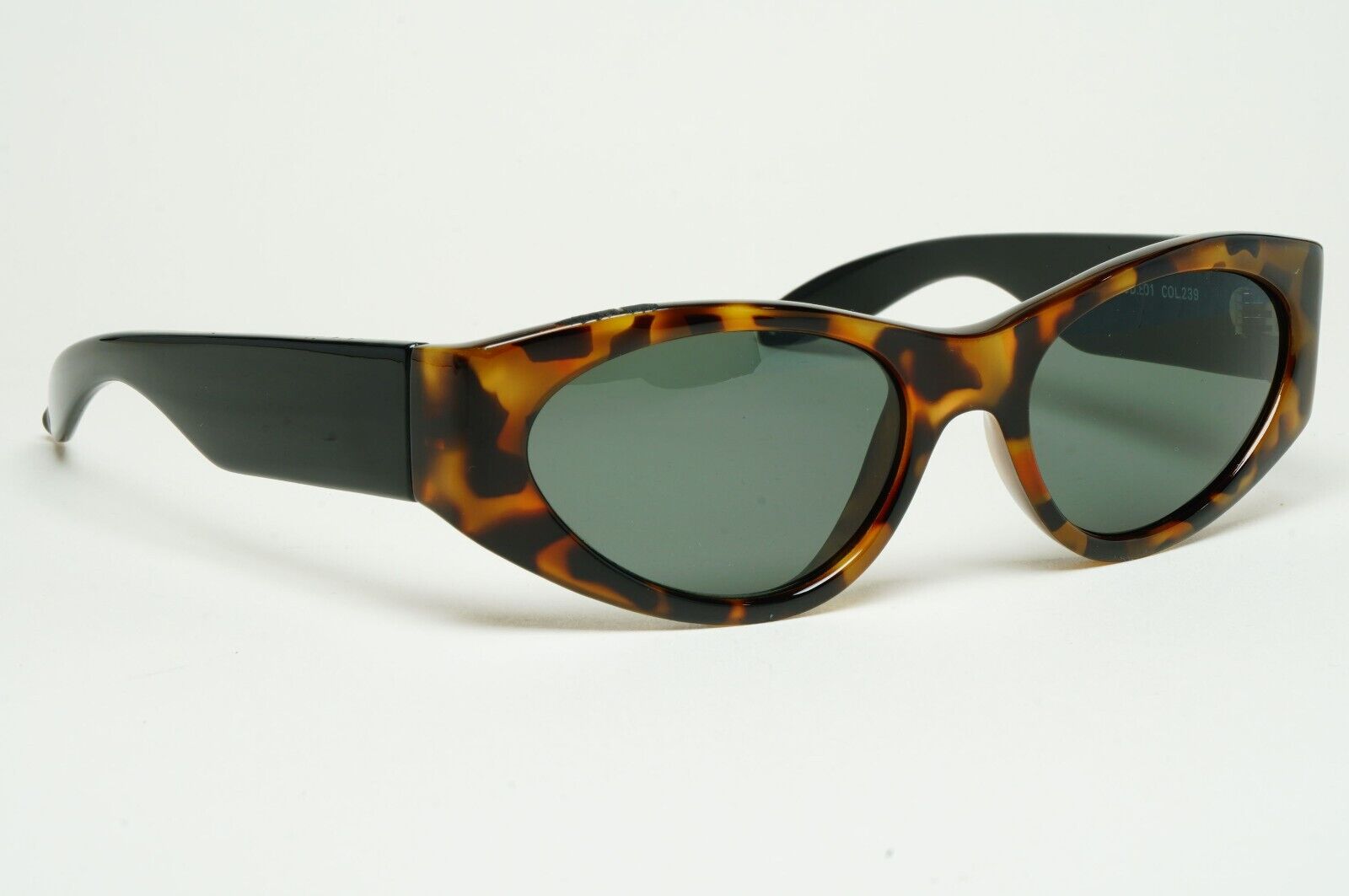 Versus Sunglasses 1996 by Gianni Versace Vintage Brown Black MOD E01 COL 239