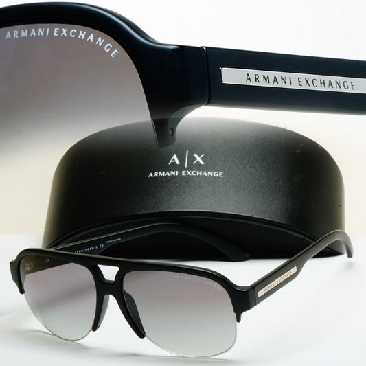 Armani Exchange Sunglasses 2015 Black Grey Pilot AX 4019 8078/11 221124