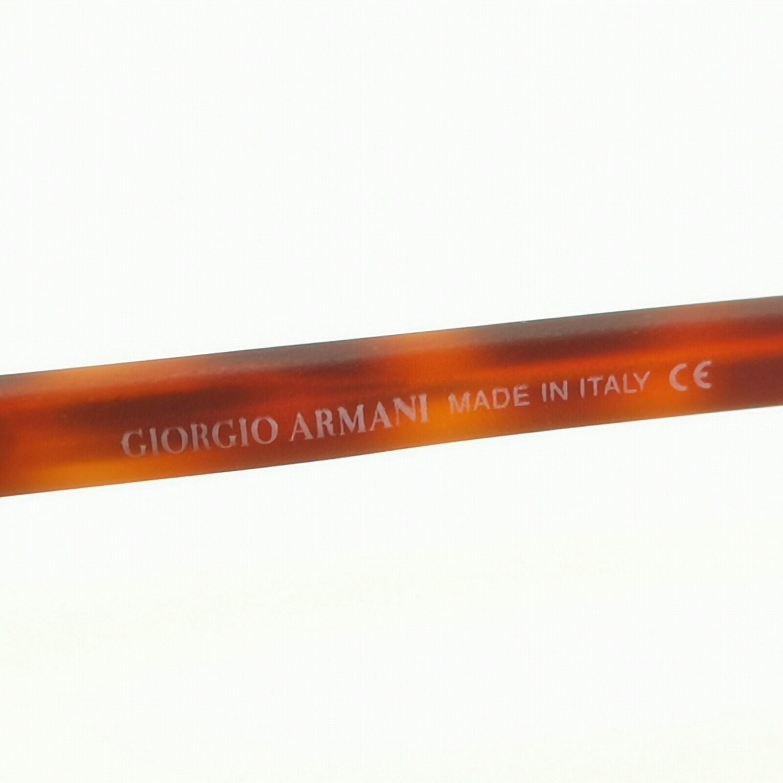 Giorgio Armani 1997 Vintage Sunglasses Oval Metal Brown Tortoise 633 883 49mm