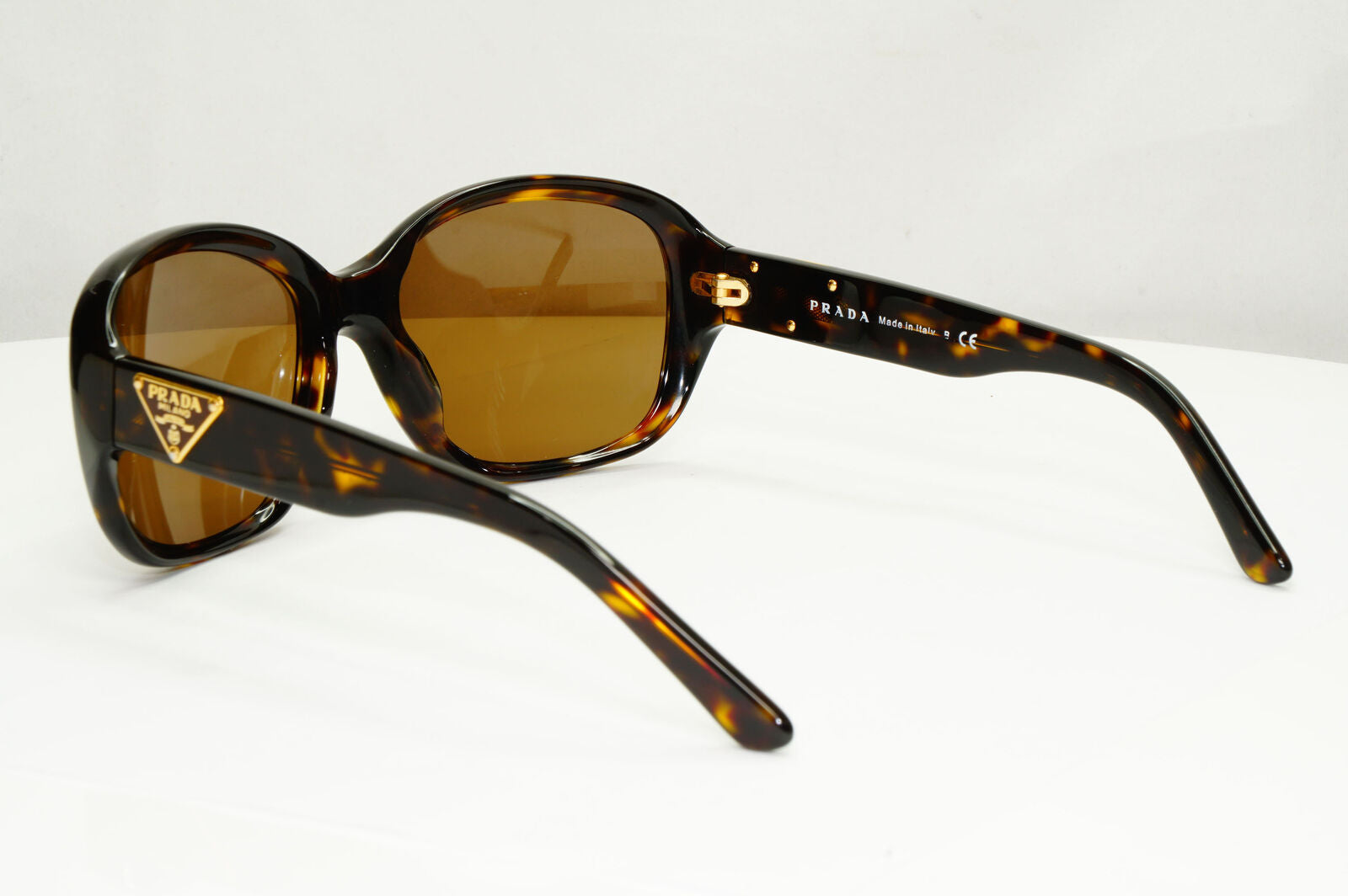 Prada 2011 Triangle Logo Sunglasses Brown Gold PR10MS SPR 10M 2AU-8C1 141122