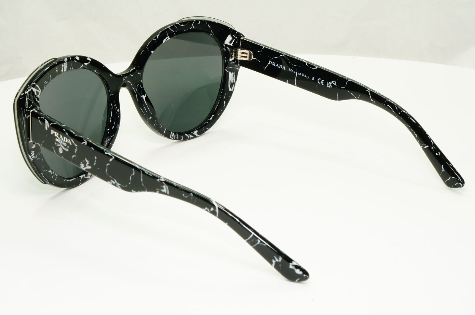 Prada Marble Black Sunglasses Womens Designer Fashion PR01YS SPR 01Y 09V-5S0
