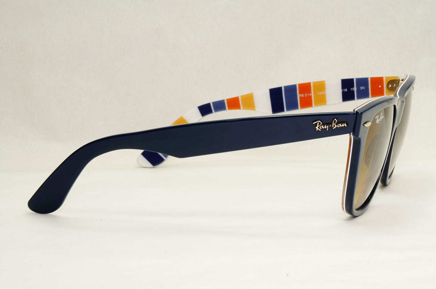 Ray-Ban Sunglasses Wayfarer Large Dark Blue Gradient Brown RB 2140 1320/85 54mm