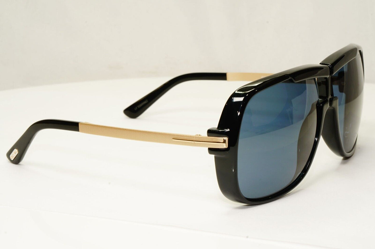 Tom Ford Sunglasses Caine Black Gold Grey Square Mens FT0800 TF800 01A 62mm