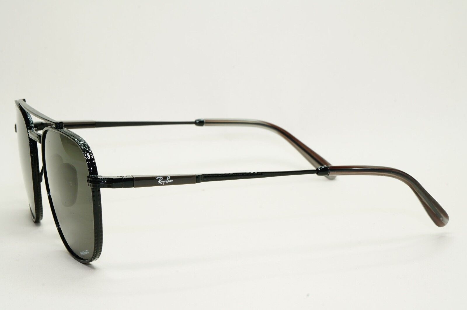 Ray-Ban Sunglasses Titanium Frank Black Polarised RB 8258 3141/K8 54mm