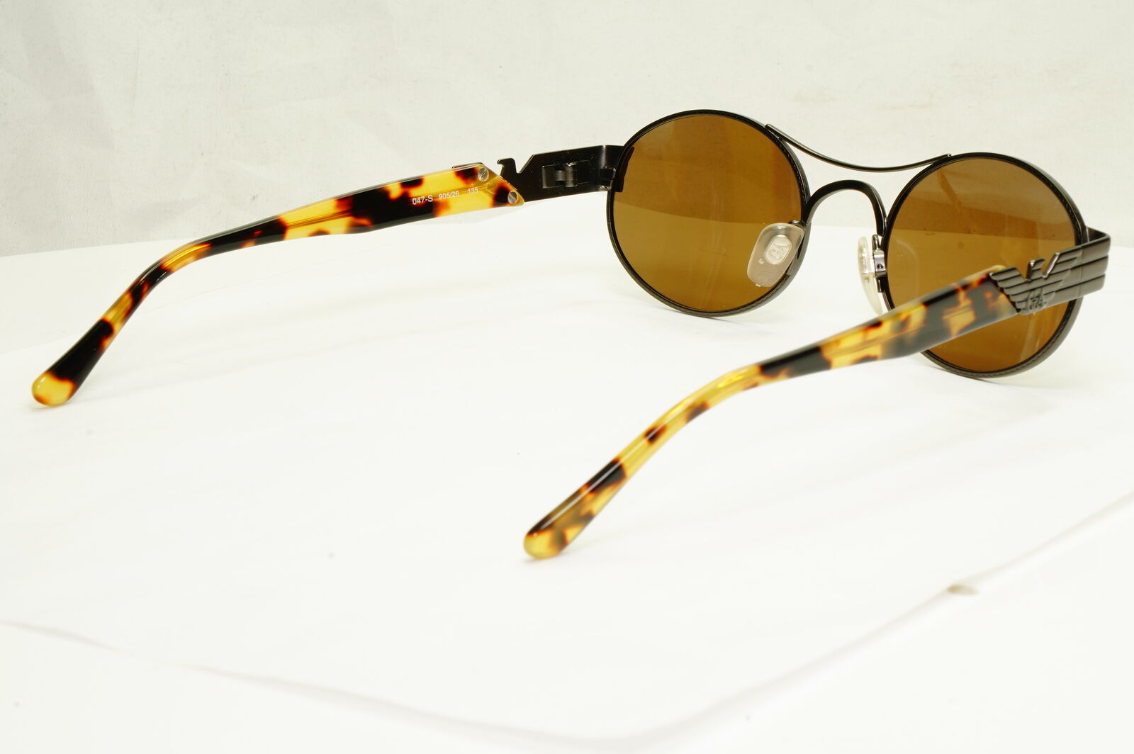 Emporio Armani 1997 Vintage Sunglasses Mens Womens Gunmetal Eagle 047 905/26