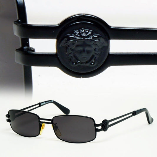 Gianni Versace Sunglasses 1996 Vintage Black Medusa MOD S40 COL 028 100225