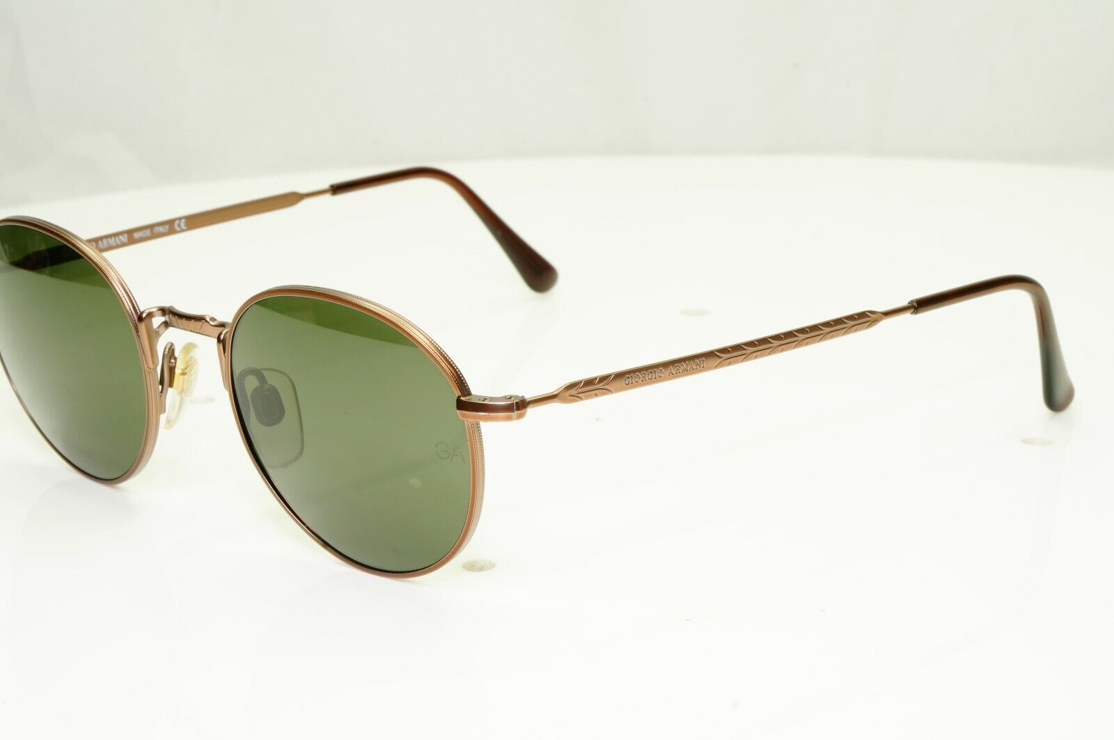 Authentic Giorgio Armani 1997 Vintage Sunglasses Brown Round Men Women 652 980