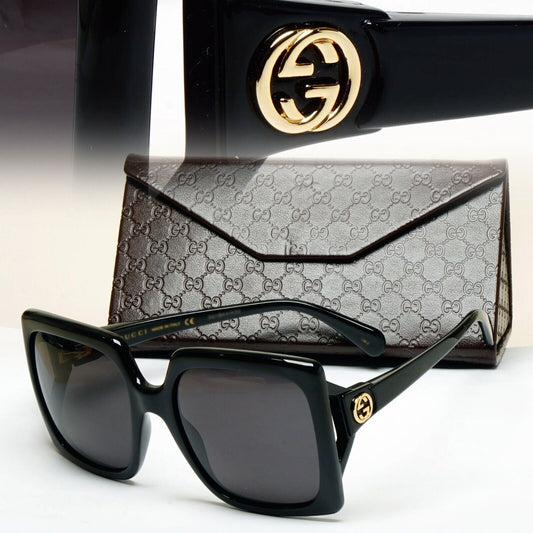Gucci Sunglasses 2021 Black Oversized Square Large GG0876S 001 60mm 280125
